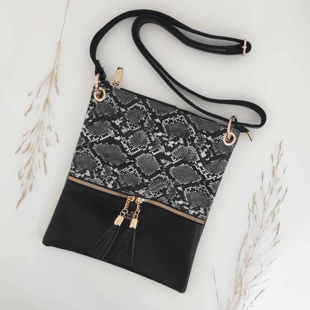 תיק קרוסבודי שחור לנשים