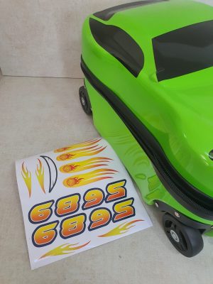 מזוודה בימבה לילדים ירוקה — תמונה 2